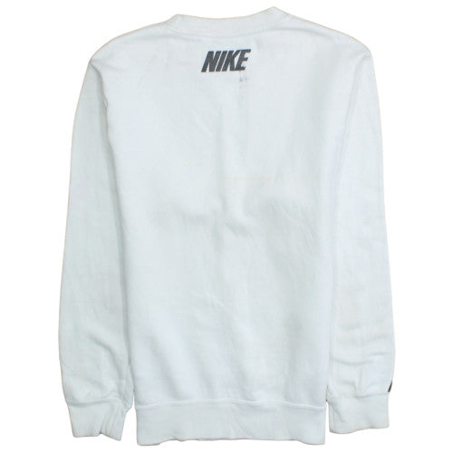 Womens UK Size XS Nike White Pullover Sweatshirt