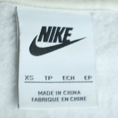 Womens UK Size XS Nike White Pullover Sweatshirt