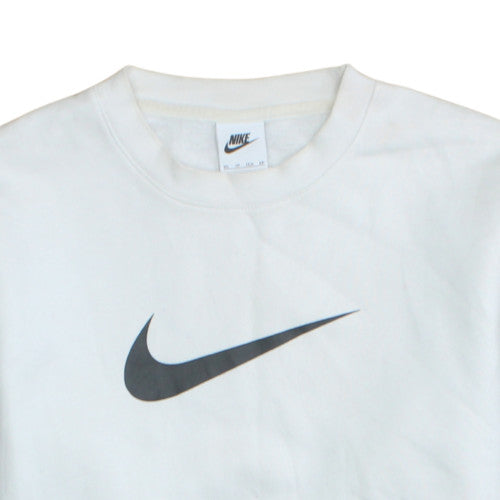 Womens UK Size XS Nike White Pullover Sweatshirt