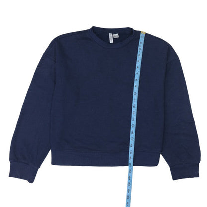 Womens UK Size S H&M Blue Pullover Sweatshirt