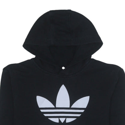 Boys UK Size 13-14 Years adidas Black Pullover Hoodie