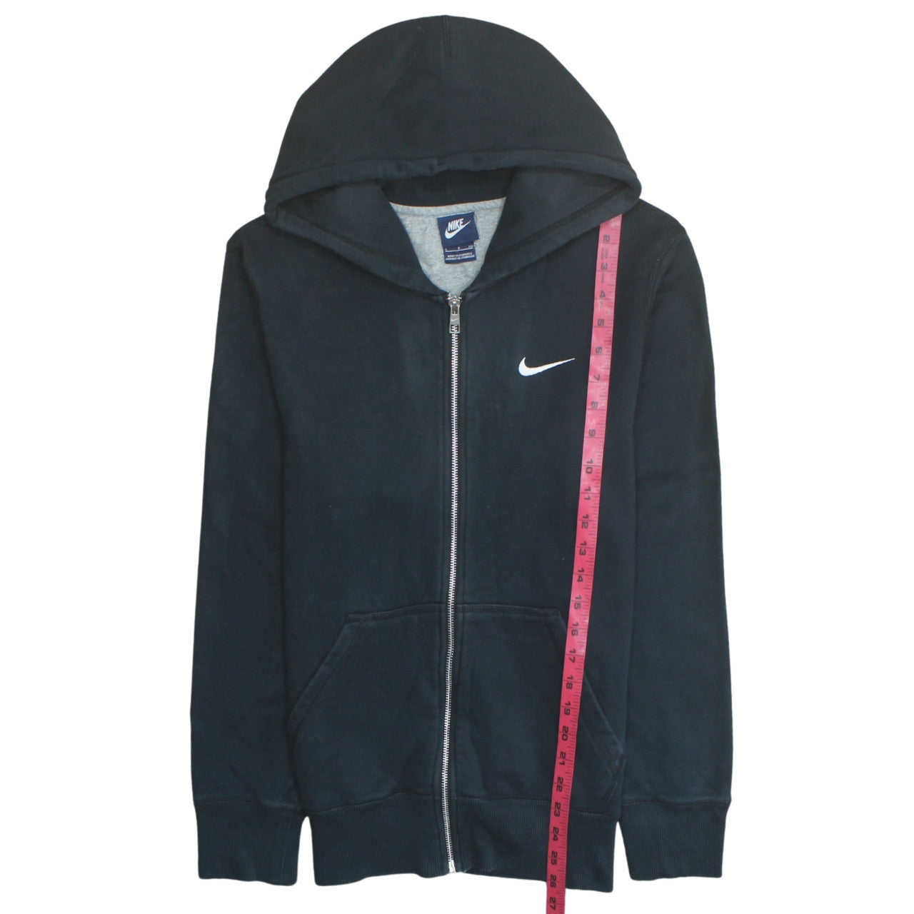 Mens UK Size S Nike Black Full Zip Hoodie