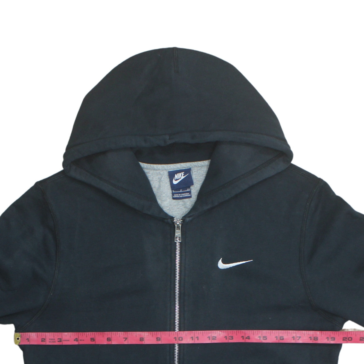 Mens UK Size S Nike Black Full Zip Hoodie