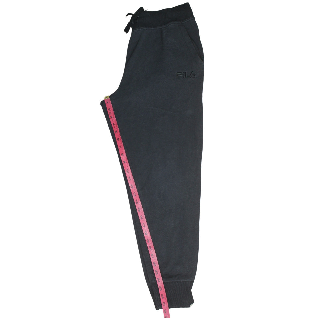 Mens UK Size L FILA Regular Fit Jogger Black Trousers