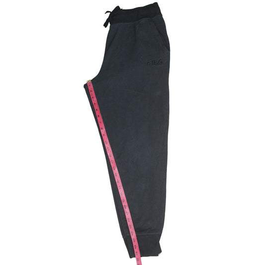 Mens UK Size L FILA Regular Fit Jogger Black Trousers