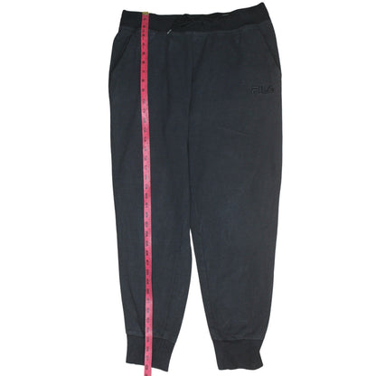 Mens UK Size L FILA Regular Fit Jogger Black Trousers