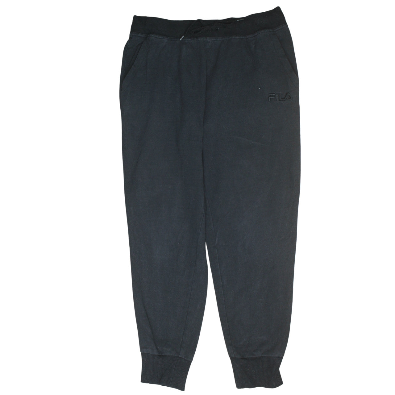 Mens UK Size L FILA Regular Fit Jogger Black Trousers