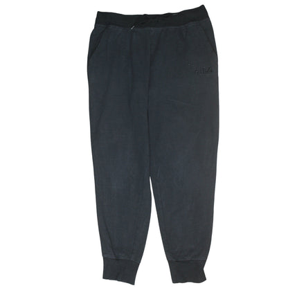 Mens UK Size L FILA Regular Fit Jogger Black Trousers