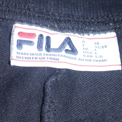 Mens UK Size L FILA Regular Fit Jogger Black Trousers