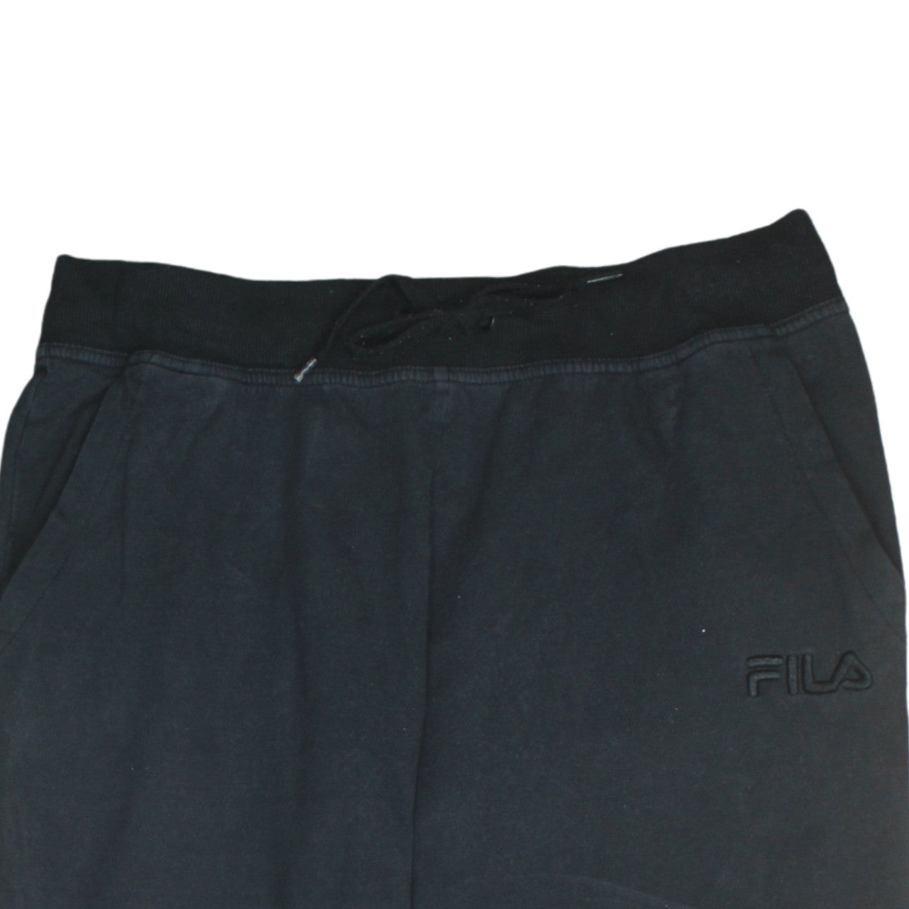 Mens UK Size L FILA Regular Fit Jogger Black Trousers