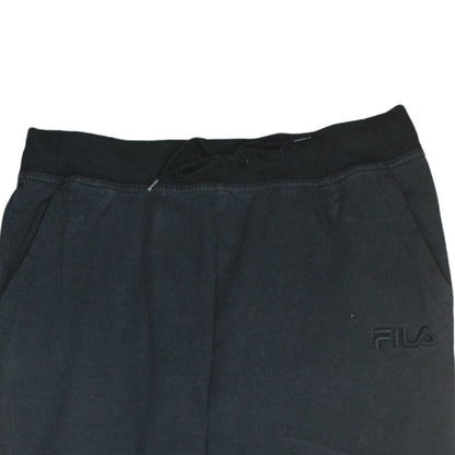 Mens UK Size L FILA Regular Fit Jogger Black Trousers