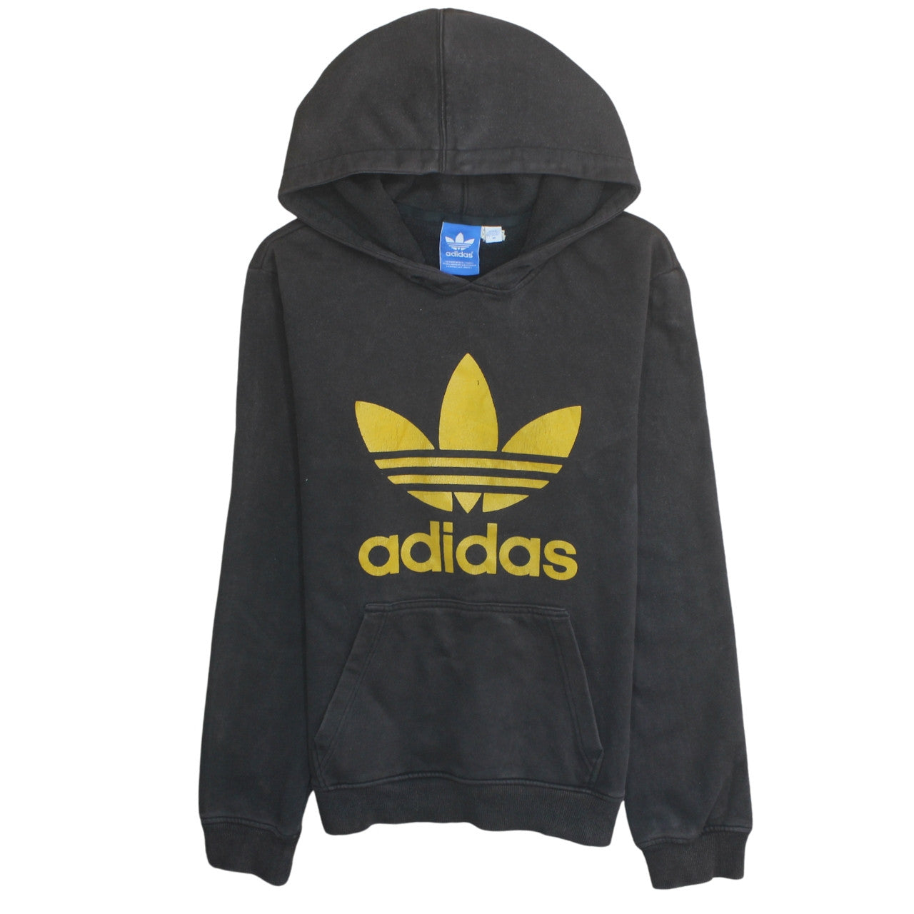 Mens UK Size M adidas Black Pullover Hoodie