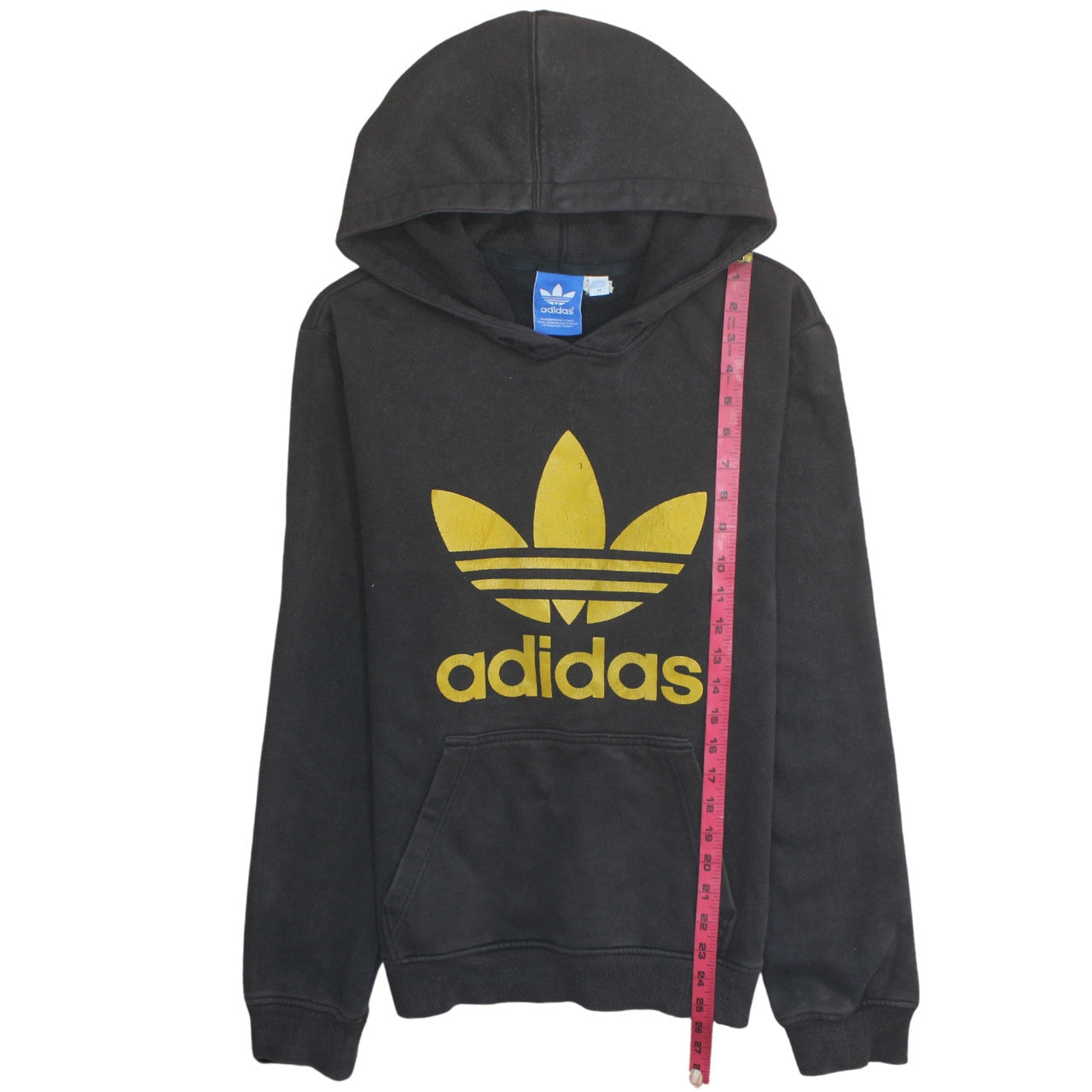 Mens UK Size M adidas Black Pullover Hoodie