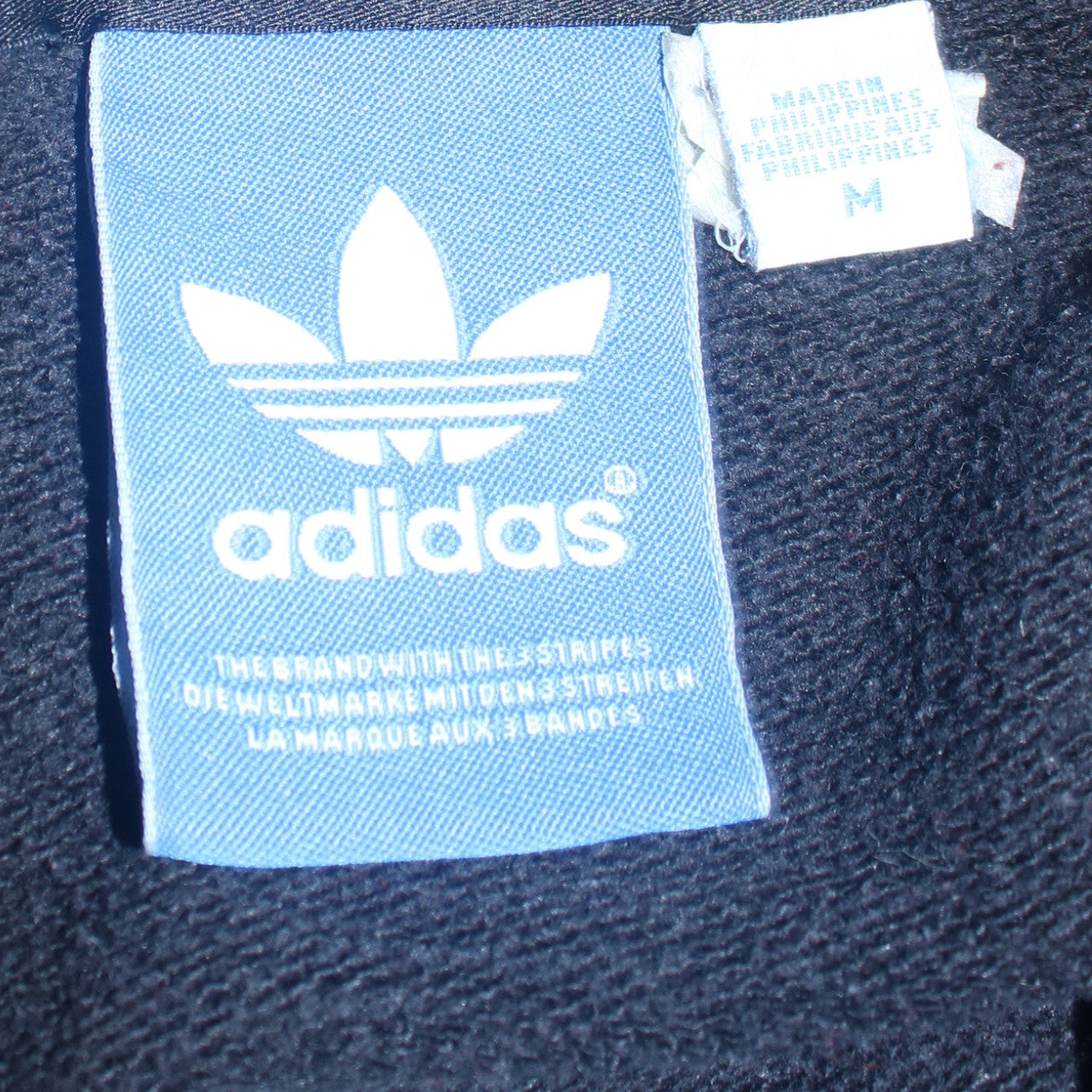 Mens UK Size M adidas Black Pullover Hoodie