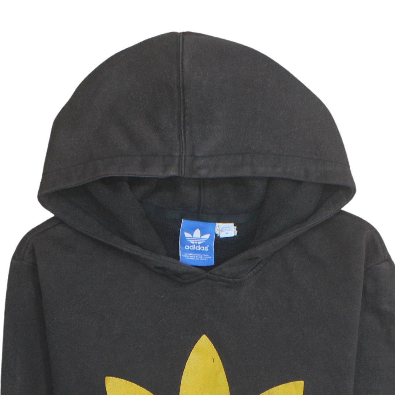 Mens UK Size M adidas Black Pullover Hoodie