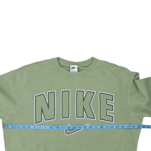 Womens UK Size M Nike Green Pullover Sweatshirt