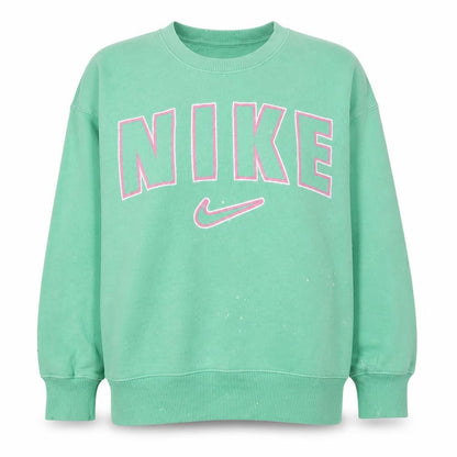 Womens UK Size M Nike Green Pullover Sweatshirt