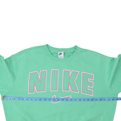 Womens UK Size M Nike Green Pullover Sweatshirt
