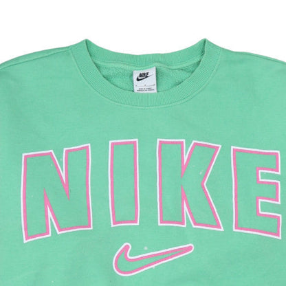 Womens UK Size M Nike Green Pullover Sweatshirt