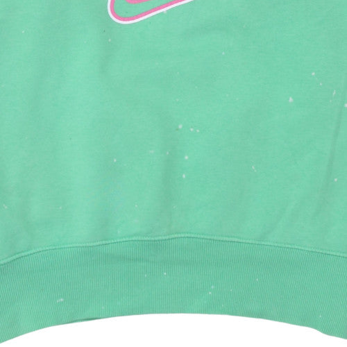 Womens UK Size M Nike Green Pullover Sweatshirt