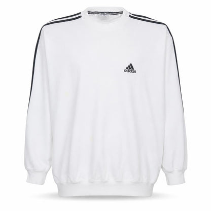 Mens UK Size L adidas White Pullover Sweatshirt