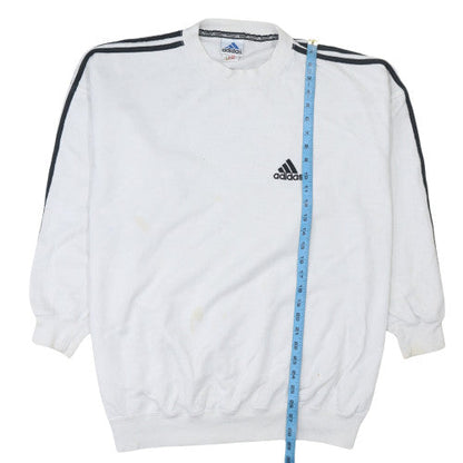 Mens UK Size L adidas White Pullover Sweatshirt