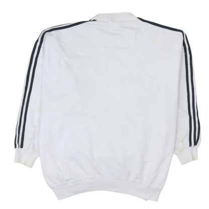 Mens UK Size L adidas White Pullover Sweatshirt