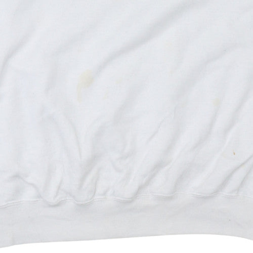 Mens UK Size L adidas White Pullover Sweatshirt