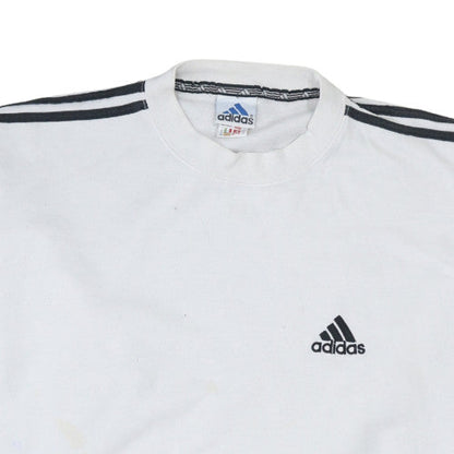 Mens UK Size L adidas White Pullover Sweatshirt
