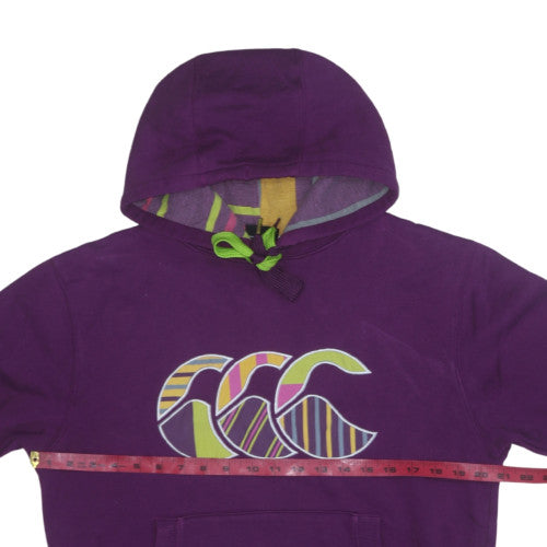 Womens UK Size S Canterbury Purple Pullover Hoodie