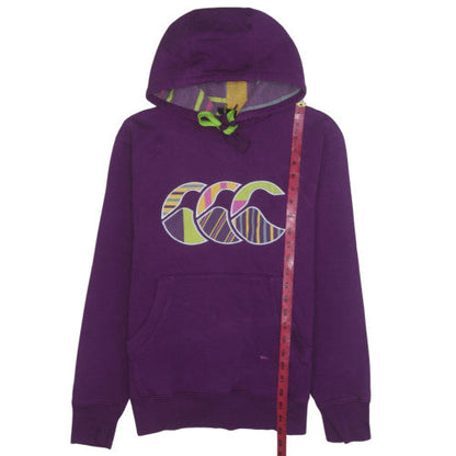 Womens UK Size S Canterbury Purple Pullover Hoodie