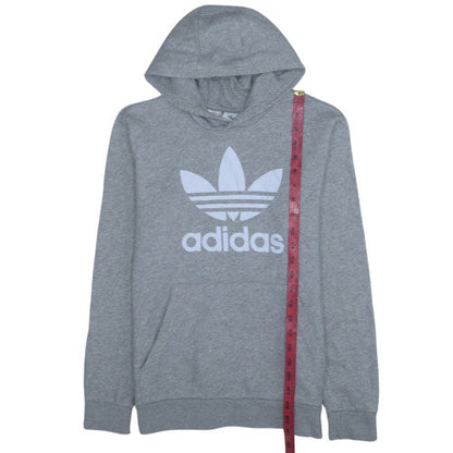 Adidas Boys Grey Hoodie 13-14 Years Pullover Fleece Hooded Sweatshirt