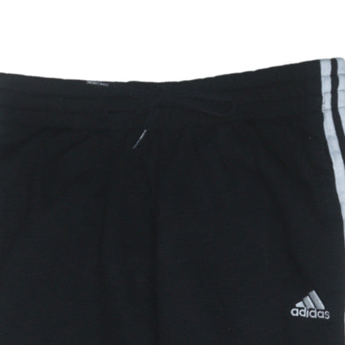 Womens UK Size 8-10 adidas Regular Fit Jogger Black Trousers