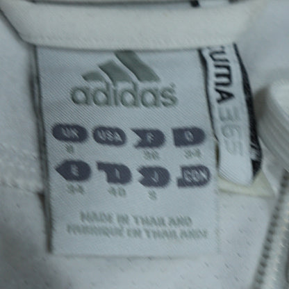 Adidas Womens White Track Jacket Size 8 Full Zip Sports Top