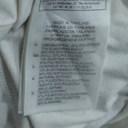 Adidas Womens White Track Jacket Size 8 Full Zip Sports Top