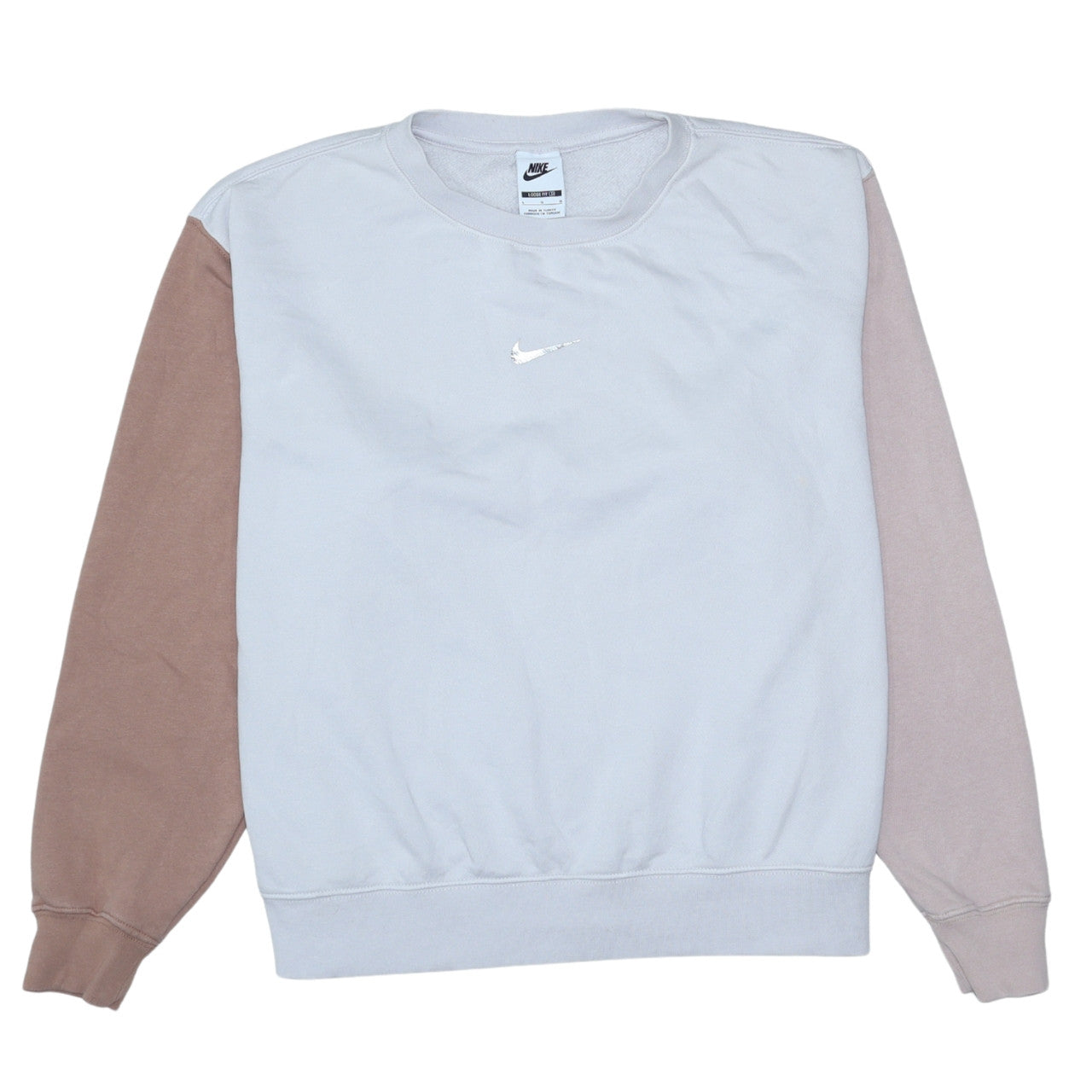 Womens UK Size L Nike Beige Pullover Sweatshirt