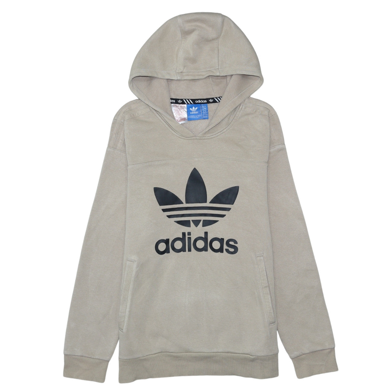 Boys UK Size 13-14 Years adidas Beige Pullover Hoodie