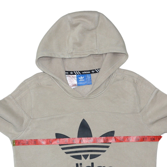 Boys UK Size 13-14 Years adidas Beige Pullover Hoodie