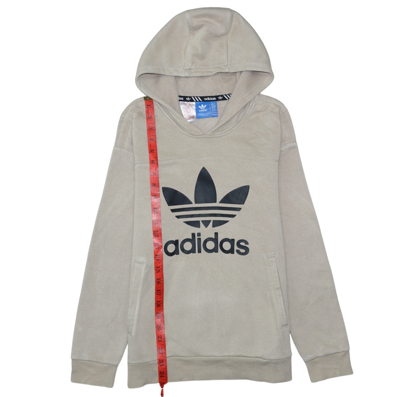 Boys UK Size 13-14 Years adidas Beige Pullover Hoodie