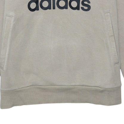 Boys UK Size 13-14 Years adidas Beige Pullover Hoodie