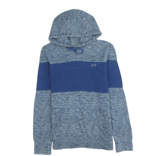 Mens UK Size S Hollister Blue Pullover Hoodie