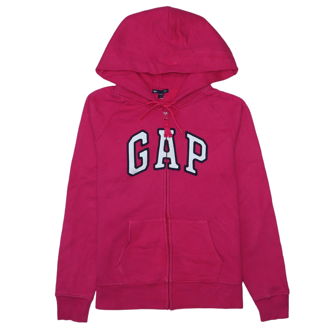 Womens UK Size L Gap Pink Full Zip Hoodie