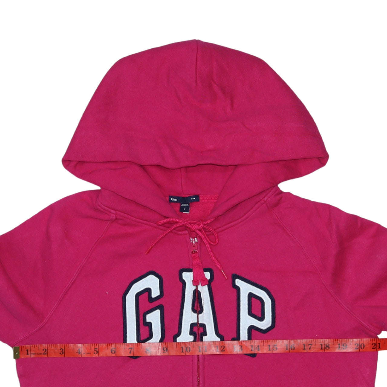Womens UK Size L Gap Pink Full Zip Hoodie
