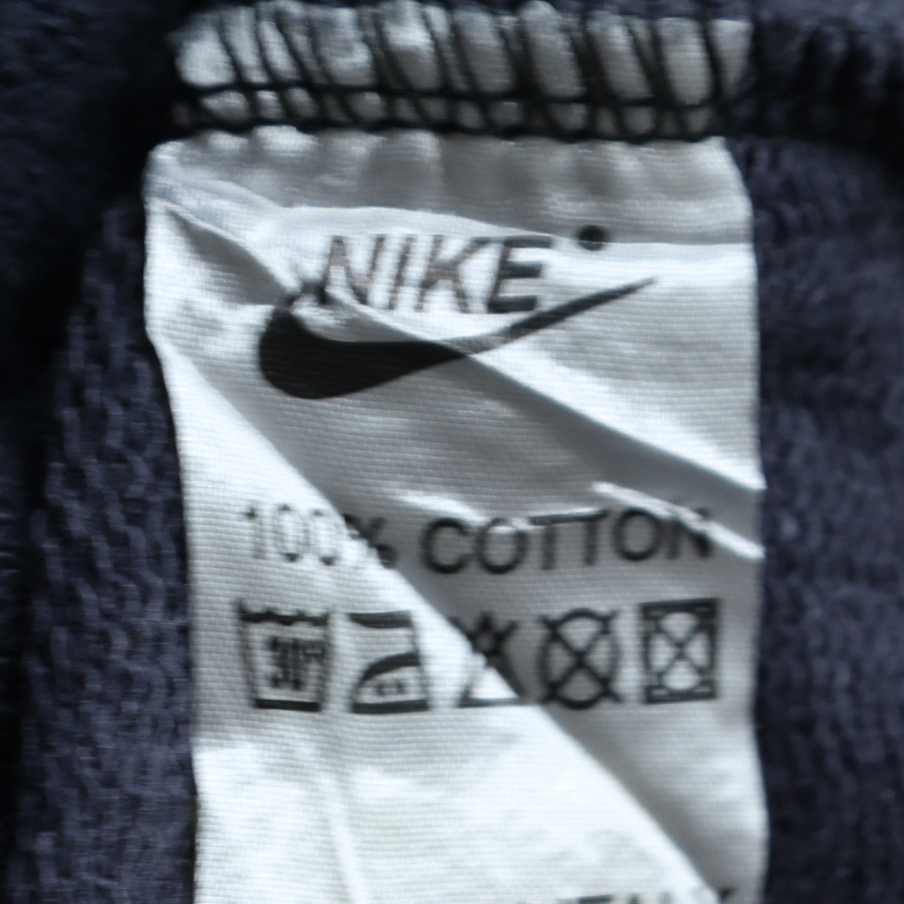 Mens UK Size 2XL Nike Blue Full Zip Hoodie