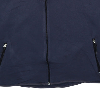 Mens UK Size 2XL Nike Blue Full Zip Hoodie