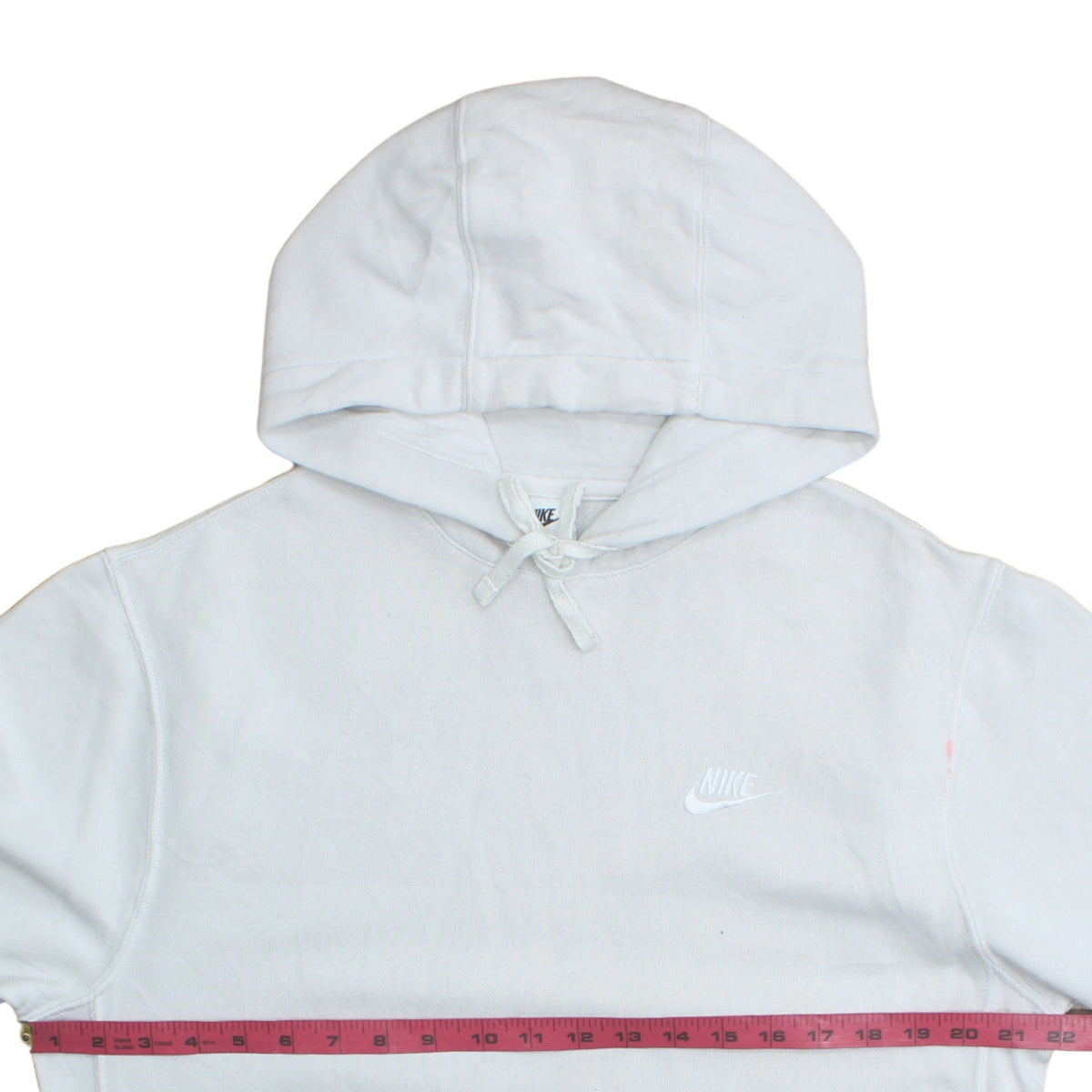 Mens UK Size S Nike White Pullover Hoodie