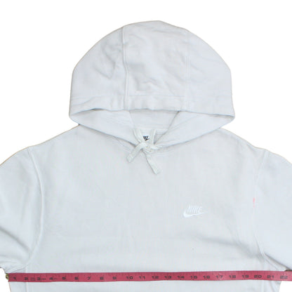 Mens UK Size S Nike White Pullover Hoodie
