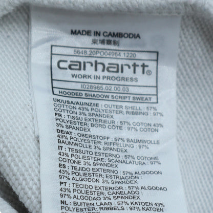 Mens UK Size M Carhartt White Pullover Hoodie