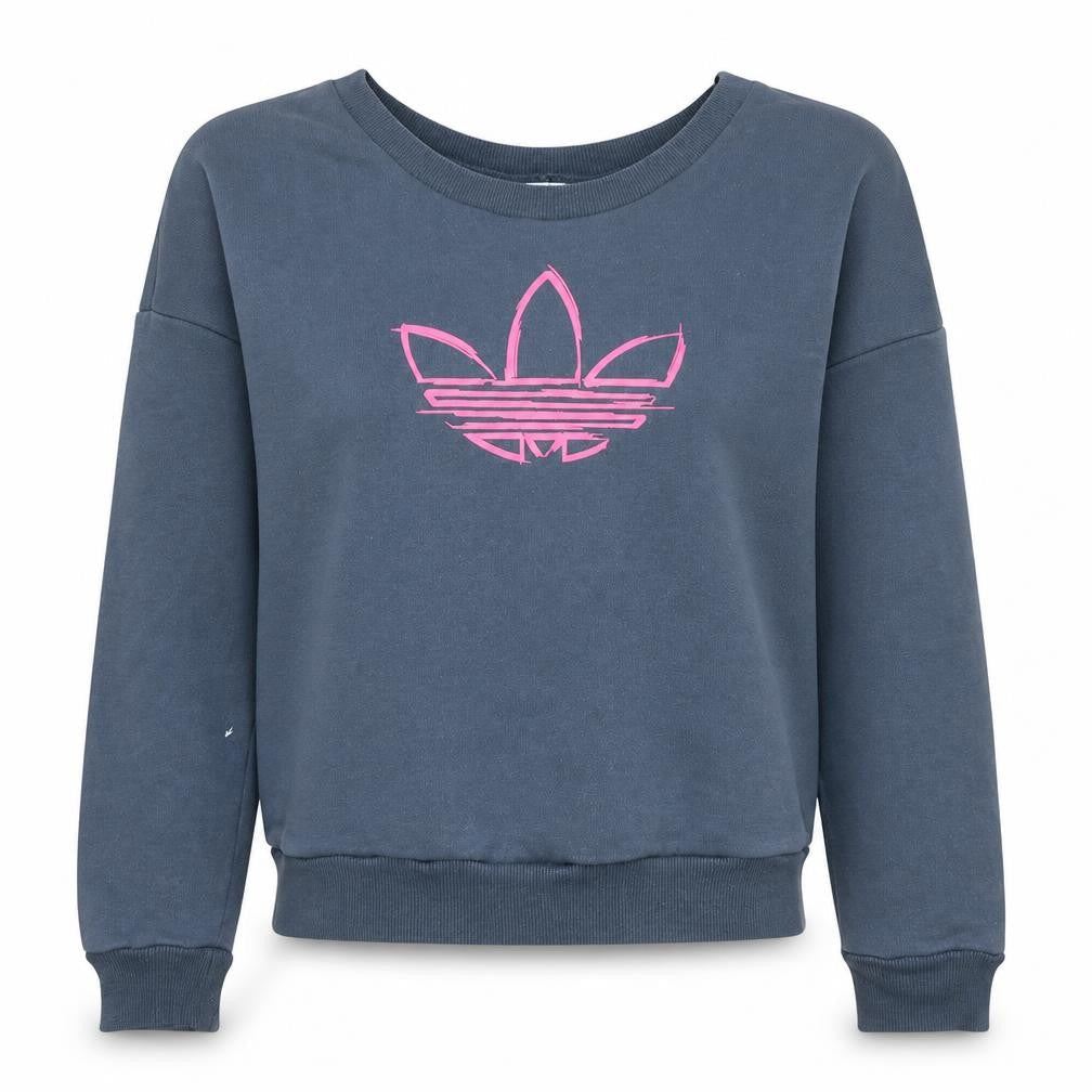 Womens UK Size 8 adidas Grey Pullover Sweatshirt