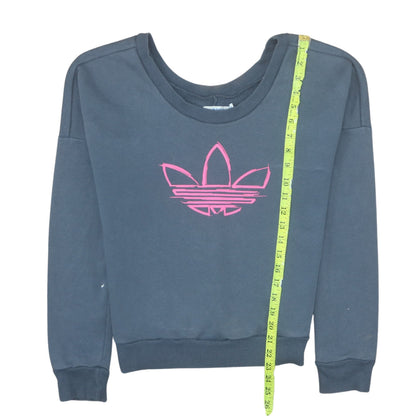Womens UK Size 8 adidas Grey Pullover Sweatshirt